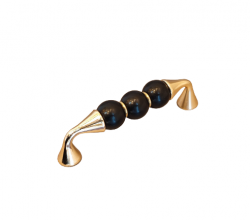 Ručka Flora black&gold